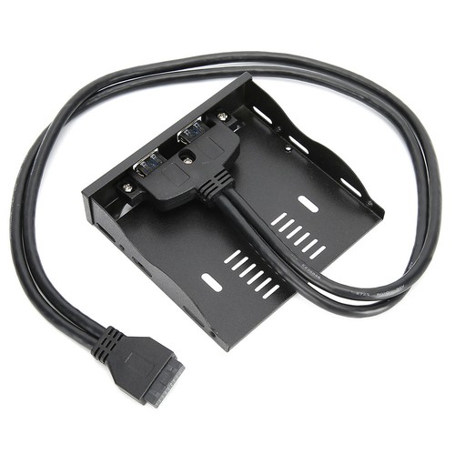 USB3.0 Floppy Front Panel 3.5'' Floppy Bay 19 Pin To 2 Interface USB3.0 HUB - Picture 6 of 11