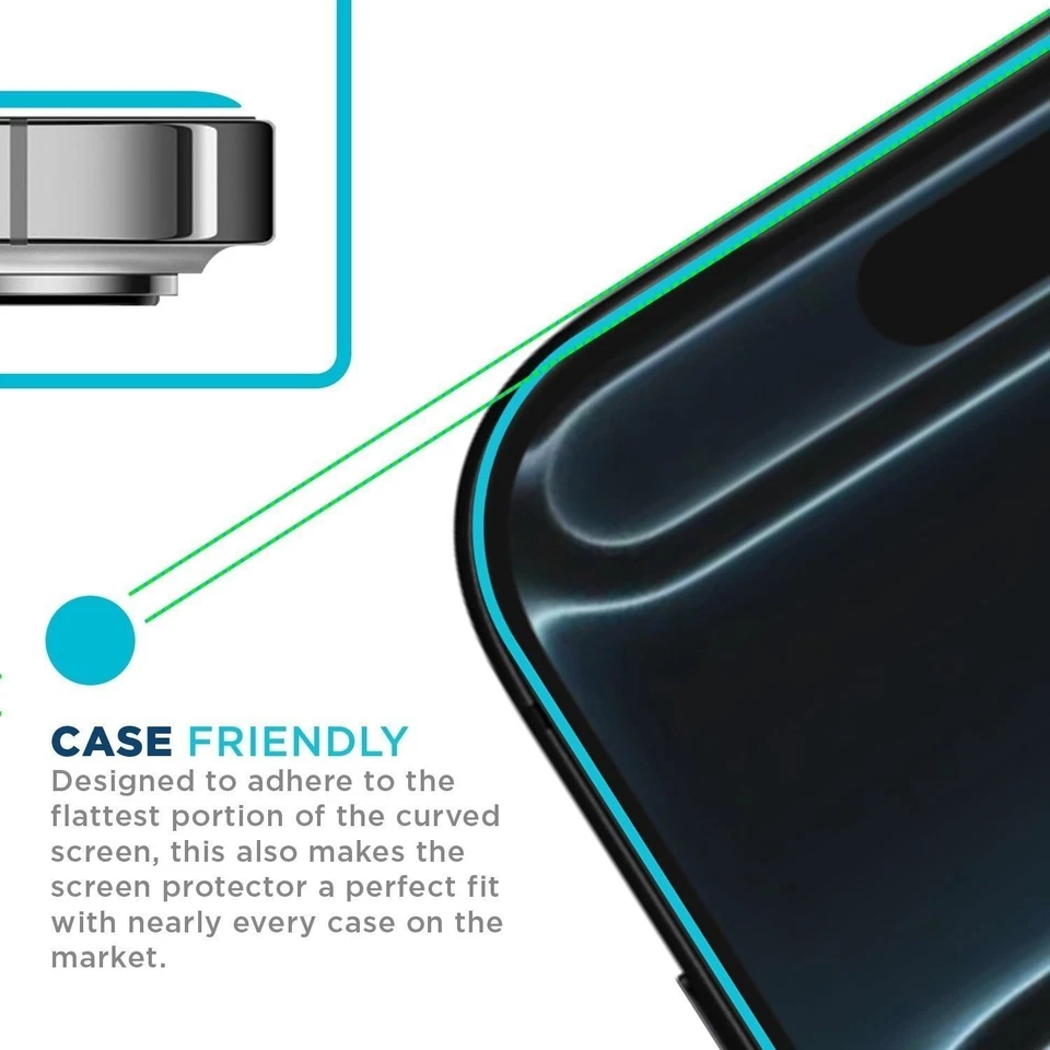 Tech Armor HD PET Film Screen Protector for Apple iPhone 17 Pro - 4 Pack - Image 3 of 4