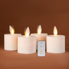 Luminara Flameless Tea Lights with Moving Wic...