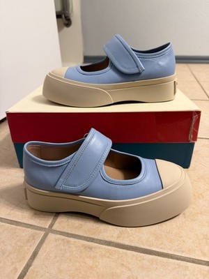 Marni Mary Jane Dusty Blue Women's Sneaker - Size 37/ US 7