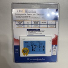 Lux TX9600TS Touchscreen Programmable Thermostat  White 7 Day Brand New ! Sealed