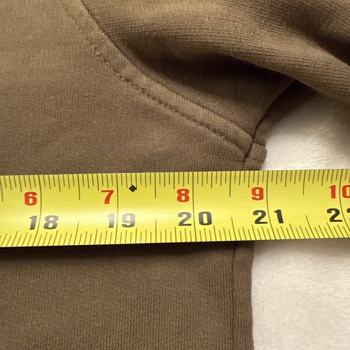 Belstaff Hoodie Size Large Men's Khaki 100% Cotton Hooded Sweatshirt - Picture 6 of 8