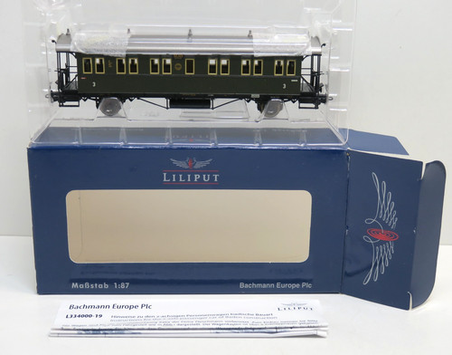 3. Klasse Personenwagen Ci Bad 01 der DRG, Liliput H0, L 334003, OVP, HH | Condition: Neu