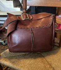 Woman’s Leather Shoulder Bag Or Laptop Carrier Handbag