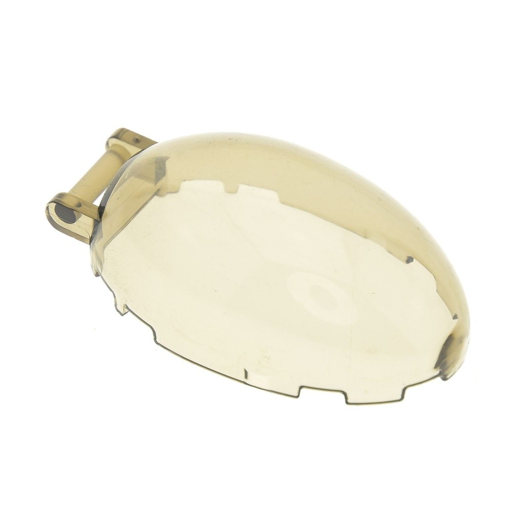 1x Lego Windshield Oval 6x4x2 Transparent Brown Window Cockpit 87752