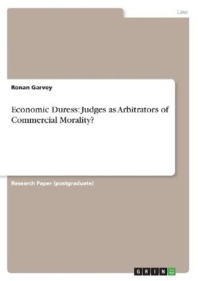 Ronan Garvey Economic Duress (Taschenbuch)