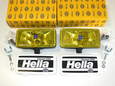 HELLA Zusatz Fernscheinwerfer Gelb mit Kappen Comet 550 Halogen NEU