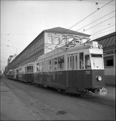 New tram in Geneva 1950 1950 Historic Switzerland Old Photo 1