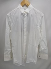 Boss Hugo Boss Regular Fit White Formal Shirt Tuxedo Mens Size 15 / 38