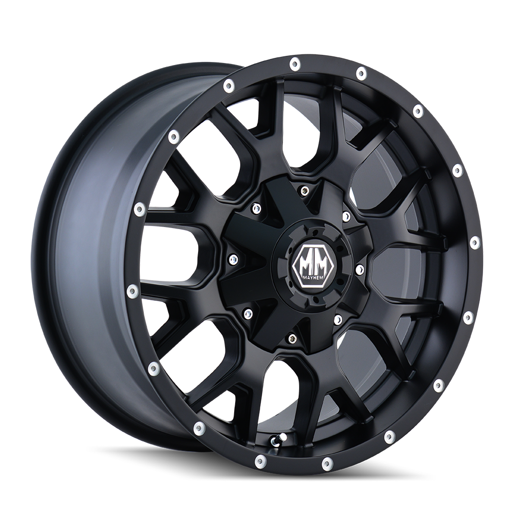 MAYHEM WARRIOR 8015 MATTE BLACK 18X9 5-150/5-139.7 -12MM 110MM