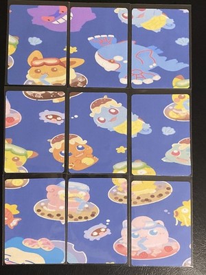 Massive Cute Pokemon's Card with 9 pieces for Binder Page/Serial bookmarks