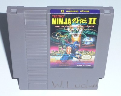 Ninja Gaiden 2 II Dark Sword of Chaos (Nintendo NES Authentic) Cleaned Tested