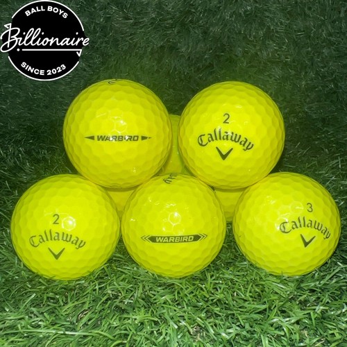 24 Callaway WARBIRD GELB Golfbälle - PEARL / GRADE A
