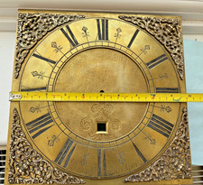 Longcase Clock  grandfather clock brass dial with spandrels Bancroft Stockport