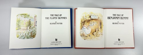 Vintage Beatrix Potter Book Lot The Tale Of The Flopsy Bunnies & Benjamin Bunny - Picture 10 of 12