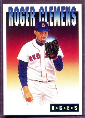 1993 Cartwright's Aces Baseball Insert Card #7 Roger Clemens  