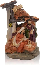 Nativity Set Christmas Manger Figurine Indoor Home Decoration Jesus Scene