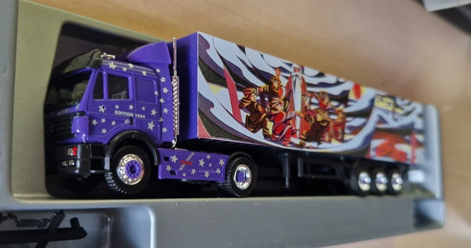 Herpa Exclusive MB SK94 1850 Eurocab Rigterink Spedition Seramis frigo  1:87 OVP - Immagine 2 di 3