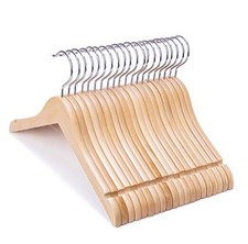 20 Pack 14 Inches Juniors Preteen Older Children Wooden Clothes Hangers Wood