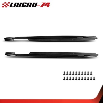 Fit For 2020-2025 BMW G06 X6 M Sport Side Skirts Rocker Panel Glossy Black 1Pair