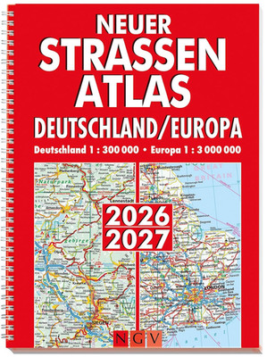 Neuer Straßenatlas Deutschland/Europa 2026/2027: Autoatlas Deutschland 1:300.000