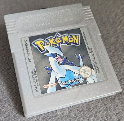 Pokemon Silberne Version Nintendo Gameboy UK PAL Original Neue Batterie 