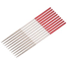 Image of 10Pcs 3mm x 140mm Round Diamond Needle File Set 150 Grit