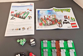 LEGO Games: Monster 4 3837 w/ Manual Rules & Box Missing Brown Head & Spider Leg