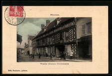 CPA Houdan, Vieille Maison Normande 1912 