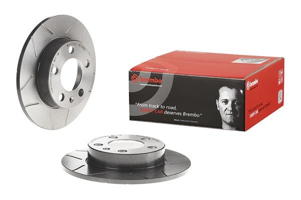 2x Brake Discs Pair fits SKODA OCTAVIA Mk1 Rear 96 to 10 230mm Set Brembo New