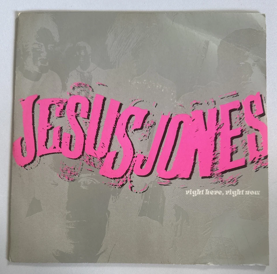 Jesus Jones ~ Right Here Right Now 7" Vinyl Record 1990 picture sleeve EX/EX - Image 2 of 4