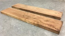 2 Raw Walnut Boards, Natural Unfinished Sawn Wood Lumber, Rustic Hardwood K,