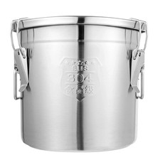 Airtight Rice Bucket 304 Stainless Steel Canister Food Storage Containers 12L UK