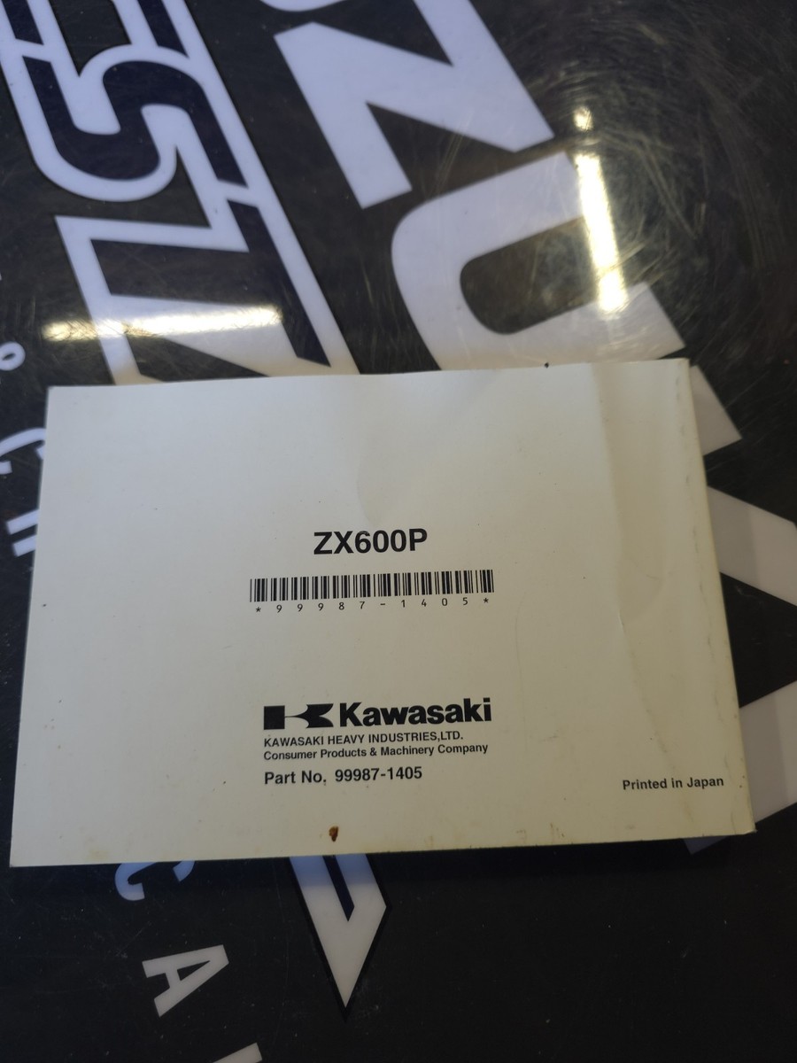 2007-2008 KAWASAKI ZX6R OEM FACTORY OWNERS MANUAL | eBay