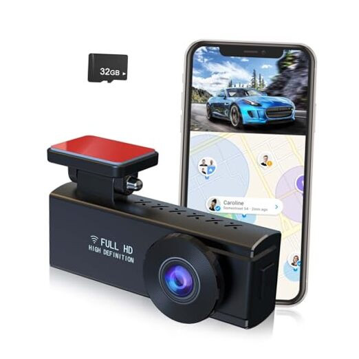 Dash Cam Front and Rear 120°Wide Angle Dashboard Camera with Display-image