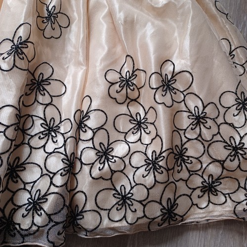 Love Special Occasion Girls Size 14 Floral Dress Champagne Accent Sequin Lined - Picture 9 of 17