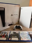 PS5 Disc Edition 825GB + 4 Games Bundle – Horizon, COD Vanguard, F1 22, Village