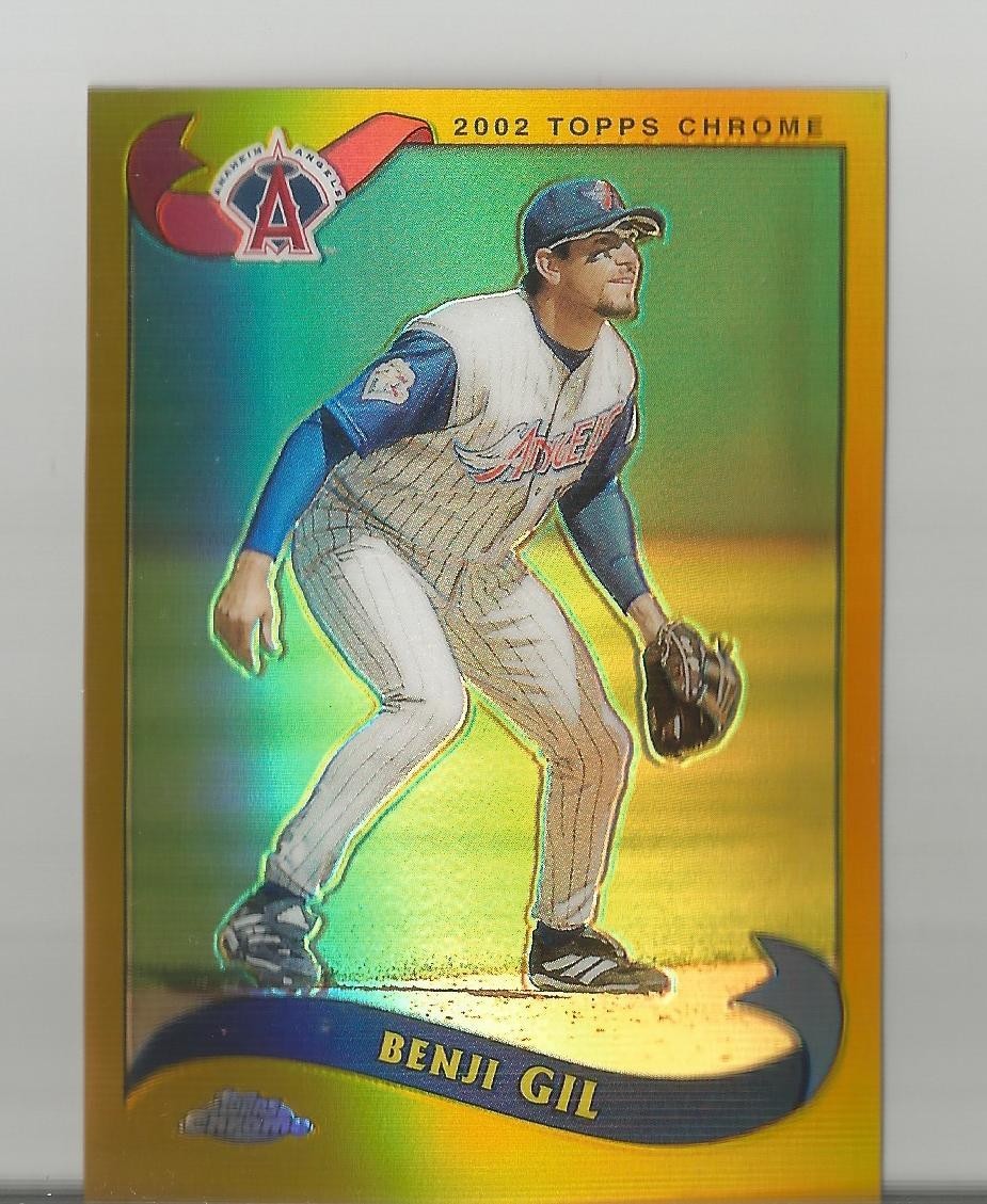 Benji Gil 2002 Topps Chrome REFRACTOR SP #636 ANAHEIM ANGELS