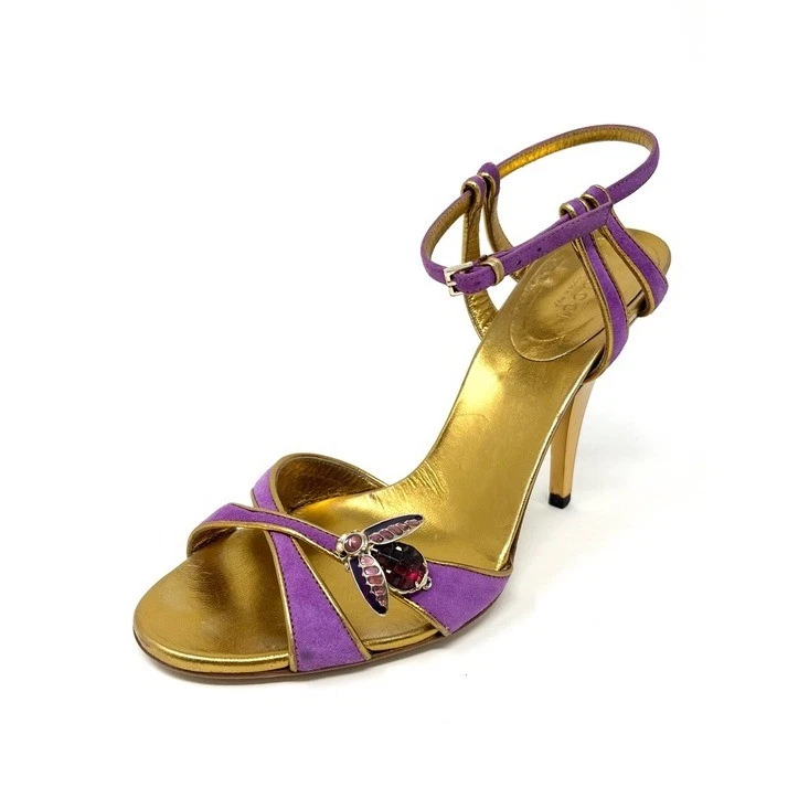 Gucci Gold Sandals for Women for sale - eBay