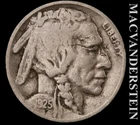 1925-S Buffalo Nickel - Planchet Flaw Obv - Semi-key  Better Date  #L3470