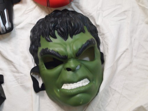 Lot 6 Superhero Masks / Weapons Hulk Spiderman, Ironman Kids Bundle Costume - Picture 4 of 7