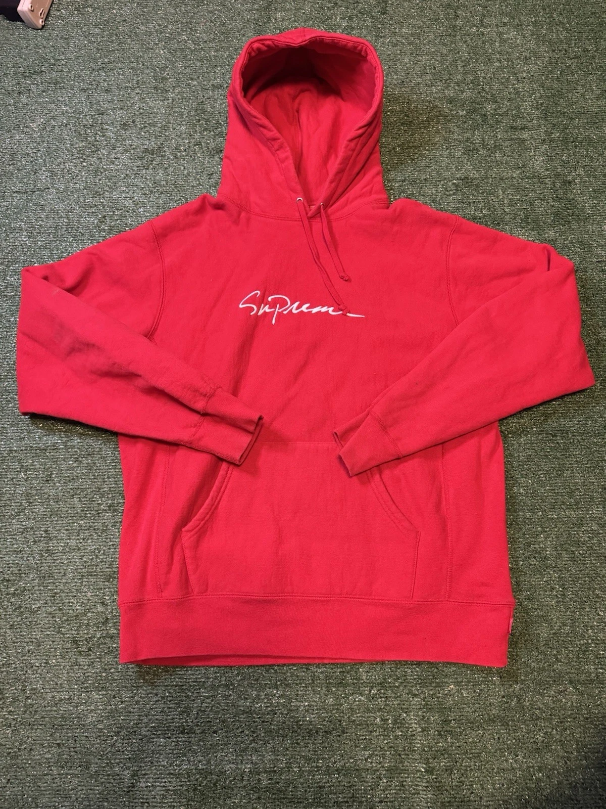 Sweat à capuche Supreme taille X LARGE ROUGE
