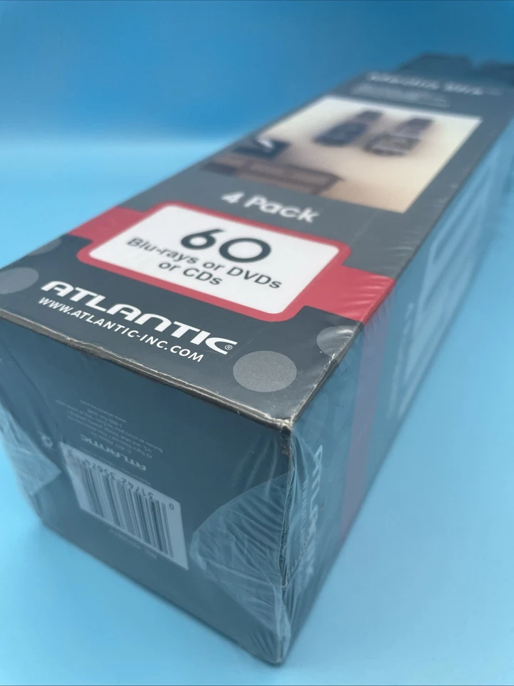 ATLANTIC Media Stix ~ Wall Mount {4 Pack, 60 Disc} Blu-Rays, DVDs, CDs Storage - Image 2 of 4