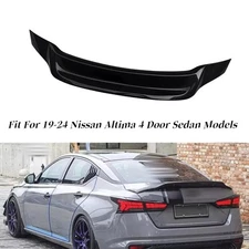 Fit 2019-2024 Nissan Altima R Style Gloss Black Duckbill Rear Trunk Spoiler Wing