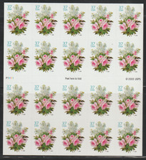 == États-Unis. Carnet 20 timbres autoadhésifs ★★ Bouquet de jardin - 2004 ==