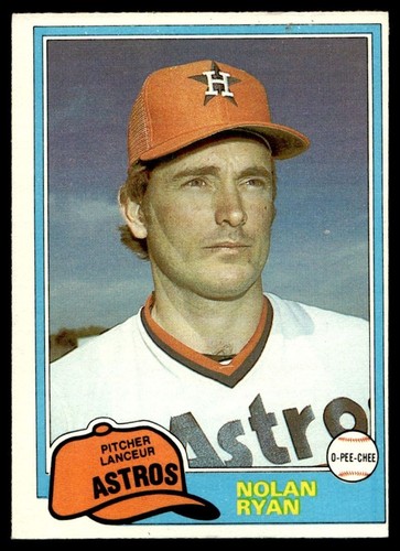 1981 O-Pee-Chee Nolan Ryan Houston Astros #240