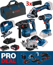 Bosch 18 Volt Profi-Set GSR 18V-45 GWS 18V-8 GBH 18V-22 GKS 18V-51 GST 18V-125 B