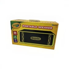 Crayola Portable Speaker, Bluetooth, Black/Yellow (CBT300K)