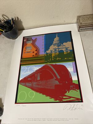 MIKE HICKS ADVERTISING POSTER 2009 AUSTIN TEXAS LIVE MUSIC CAPITAL METRO 18  24 