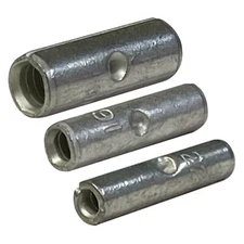 150 Pcs Non-Insulated Crimp Butt Connector Uninsulated Wire Splice Terminal Kit